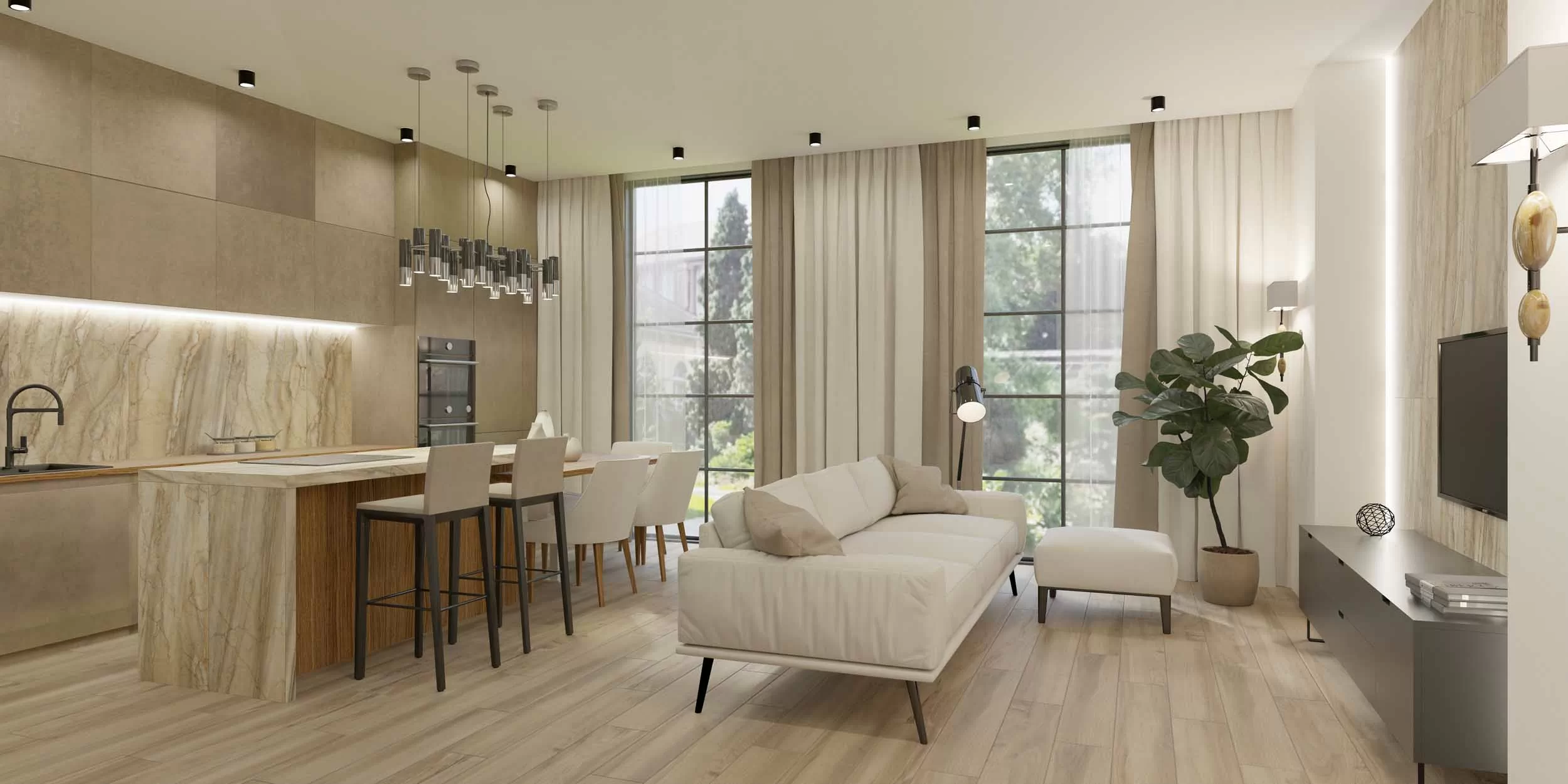 Керамогранит BR02 Bernini Beige неполированный 80x160x11