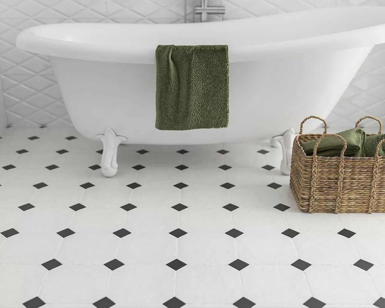 Керамогранит Modern Bianco Taco Mat. 4.8x4.8