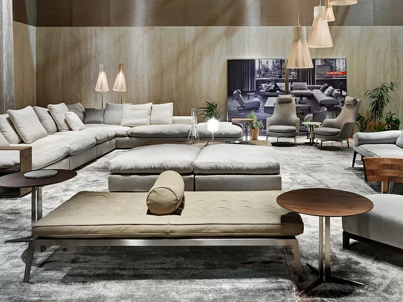 Керамогранит LAMF009795_IT I Naturali Ceppo Di Brecciola Avorio Bocciardato 5.6mm 100x300