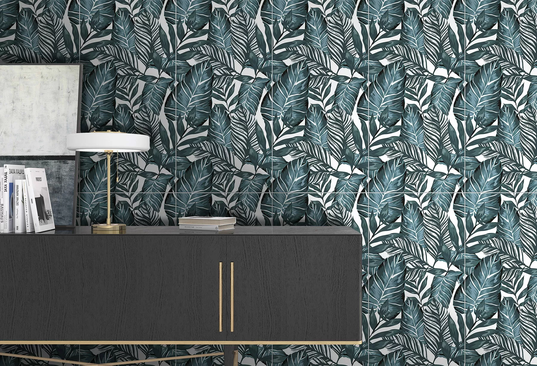 Керамогранит Deco Couture Black&White 3 49.1x98.2
