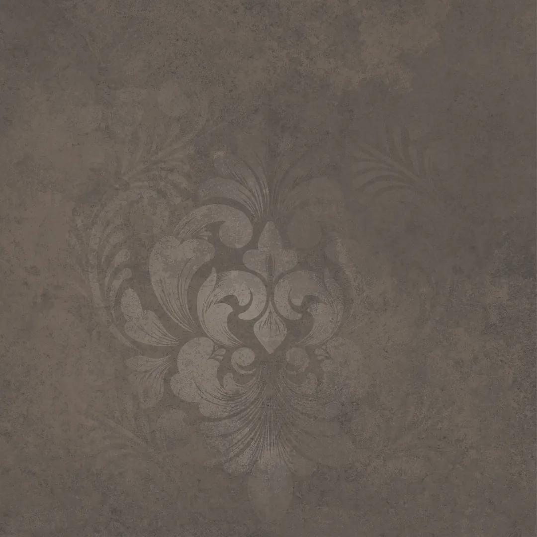 Керамогранит KM4040G0081N Хадду коричневый матовый декорированный 40,2x40,2x0,8