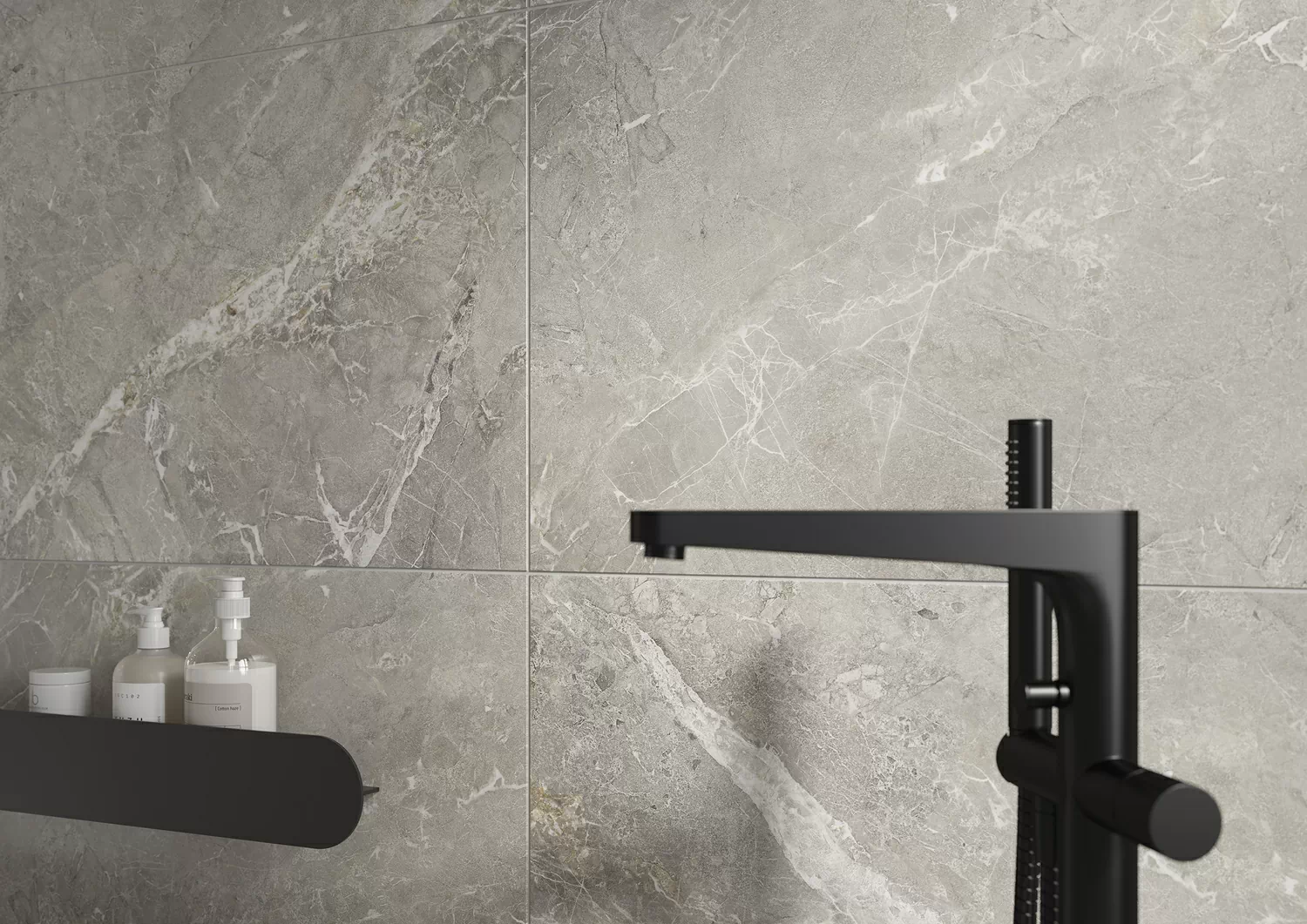 Керамогранит 17785 Spark серый ректификат 44.8х89.8