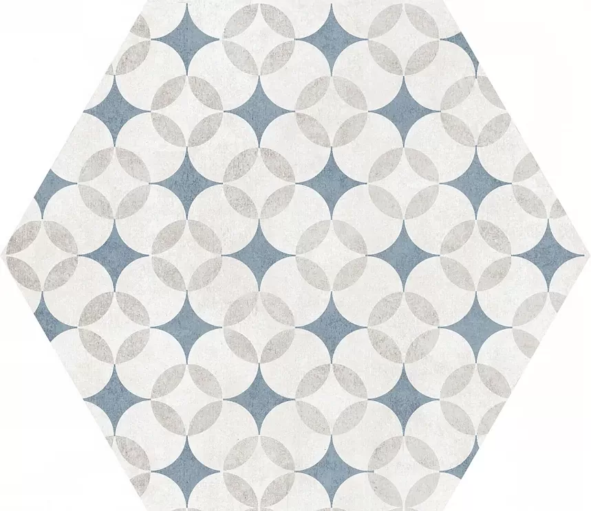 Керамогранит Atrium Hex Alpha Mix-Azul 25.8x29