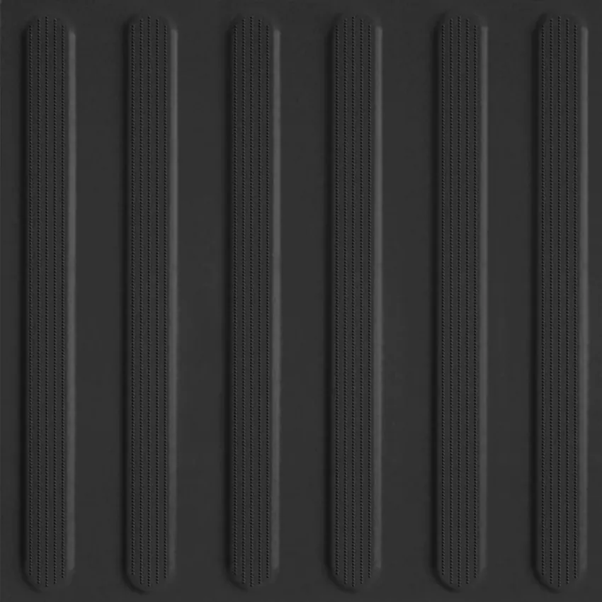 Керамогранит ANL110 Avenue Lines Black линии чёрный Тактильный рект. 30x30x15