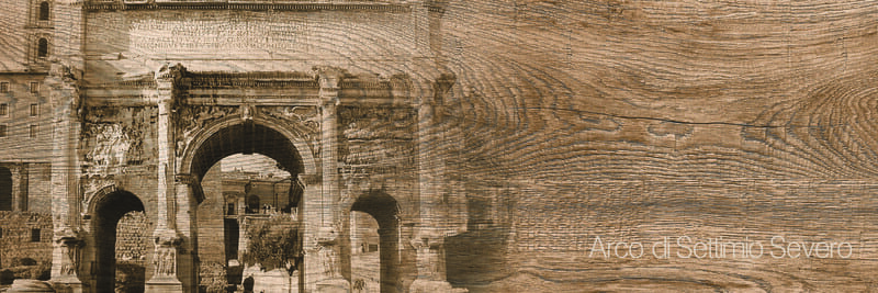 Керамогранит Italian Wood Dark Brown Декор GT-252/d01 20х60 (микс)