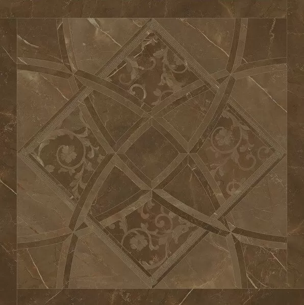 Керамогранит 262533 Fondo Intarsio Pulpis Marrone 78х78