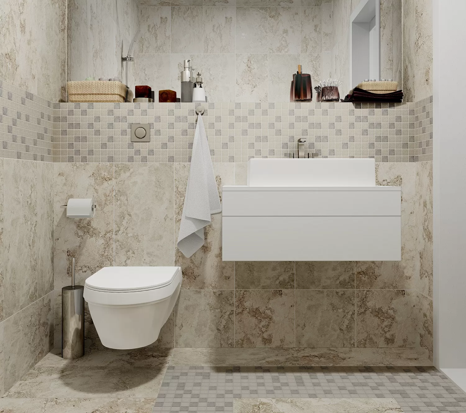 Керамогранит K-4002/SR (2c4002/gr) Shakespeare Beige Brown матовый 60x60