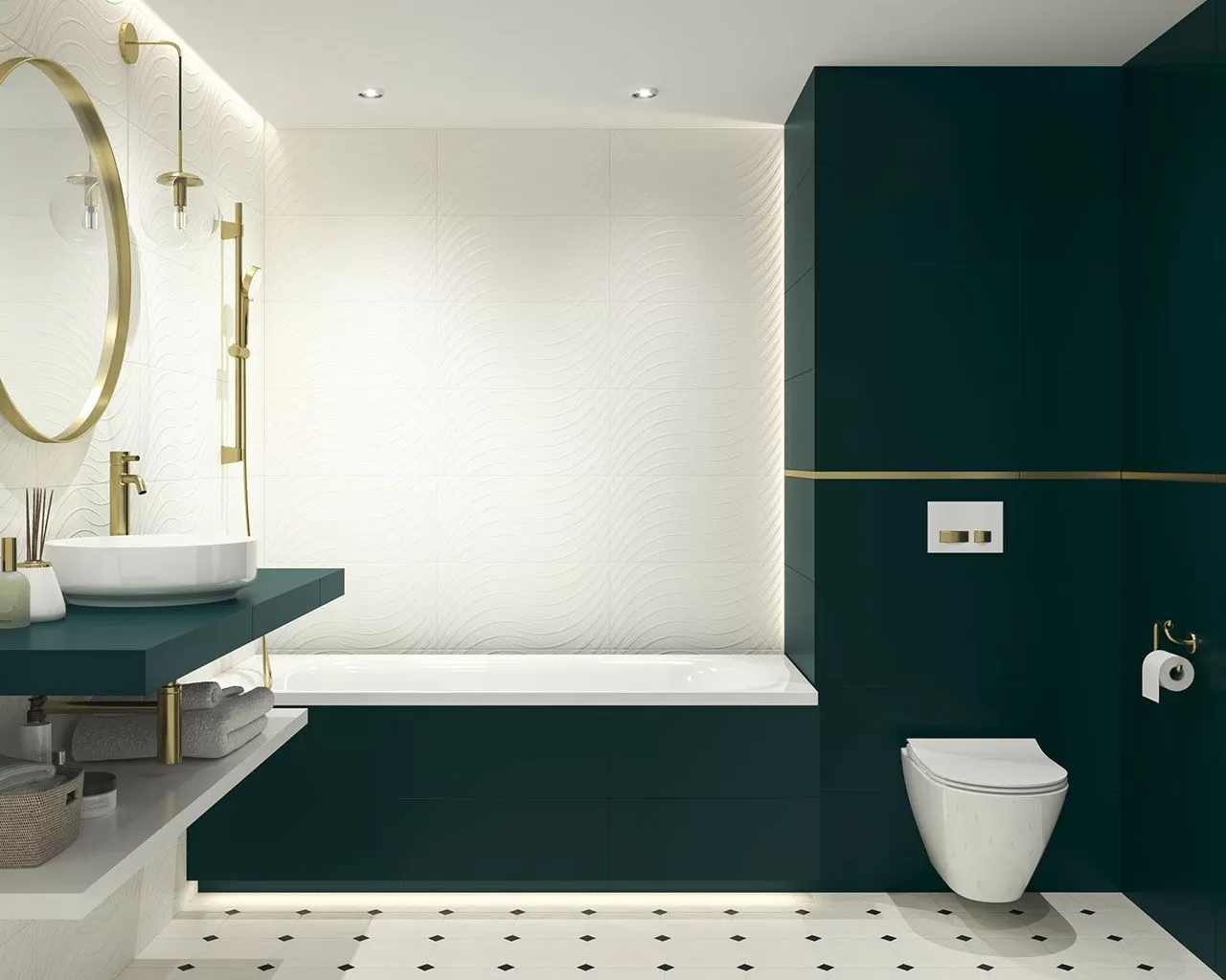 Плитка Porcelano Green Dekor 30х60