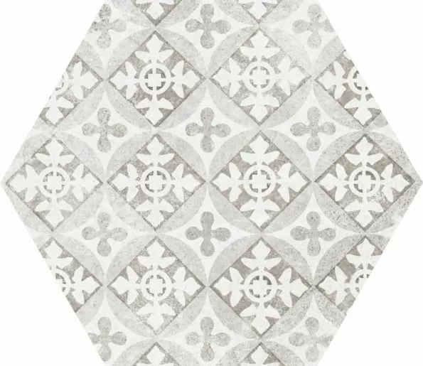 Керамогранит 22099 Hexatile Cement Garden Grey 17,5x20 (17 видов паттерна)