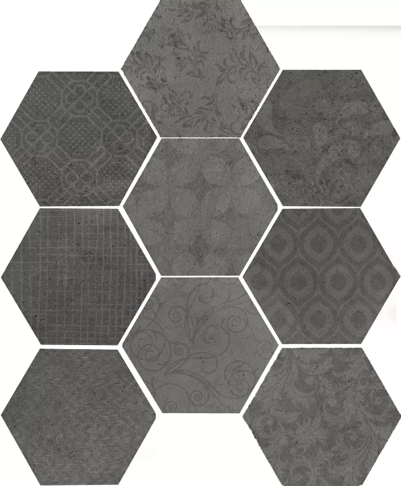 Керамогранит 1047249 RIABITA ESAGONA FABRIC INDUSTRIAL 24x27,7