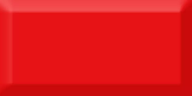 Плитка Monocolor Rojo Biselado Brillo 7.5х15