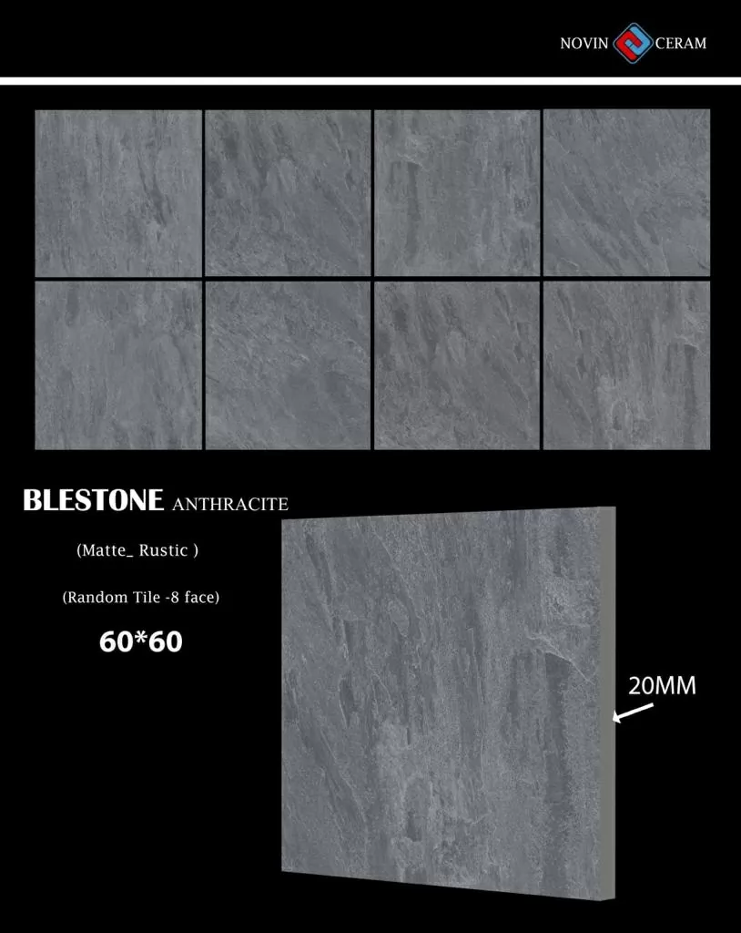 Керамогранит X9528M Blestone Cream Matte Rustic 20mm 60x60