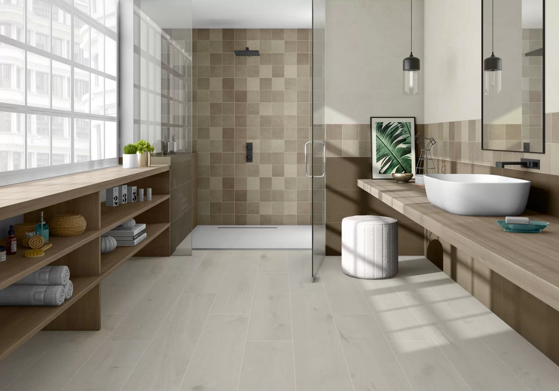 Керамогранит Es.Oldmanor Dark Matt Rect. 90x90