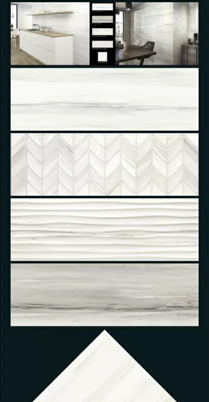 Плитка Riverdale Aden White Decor 30x90