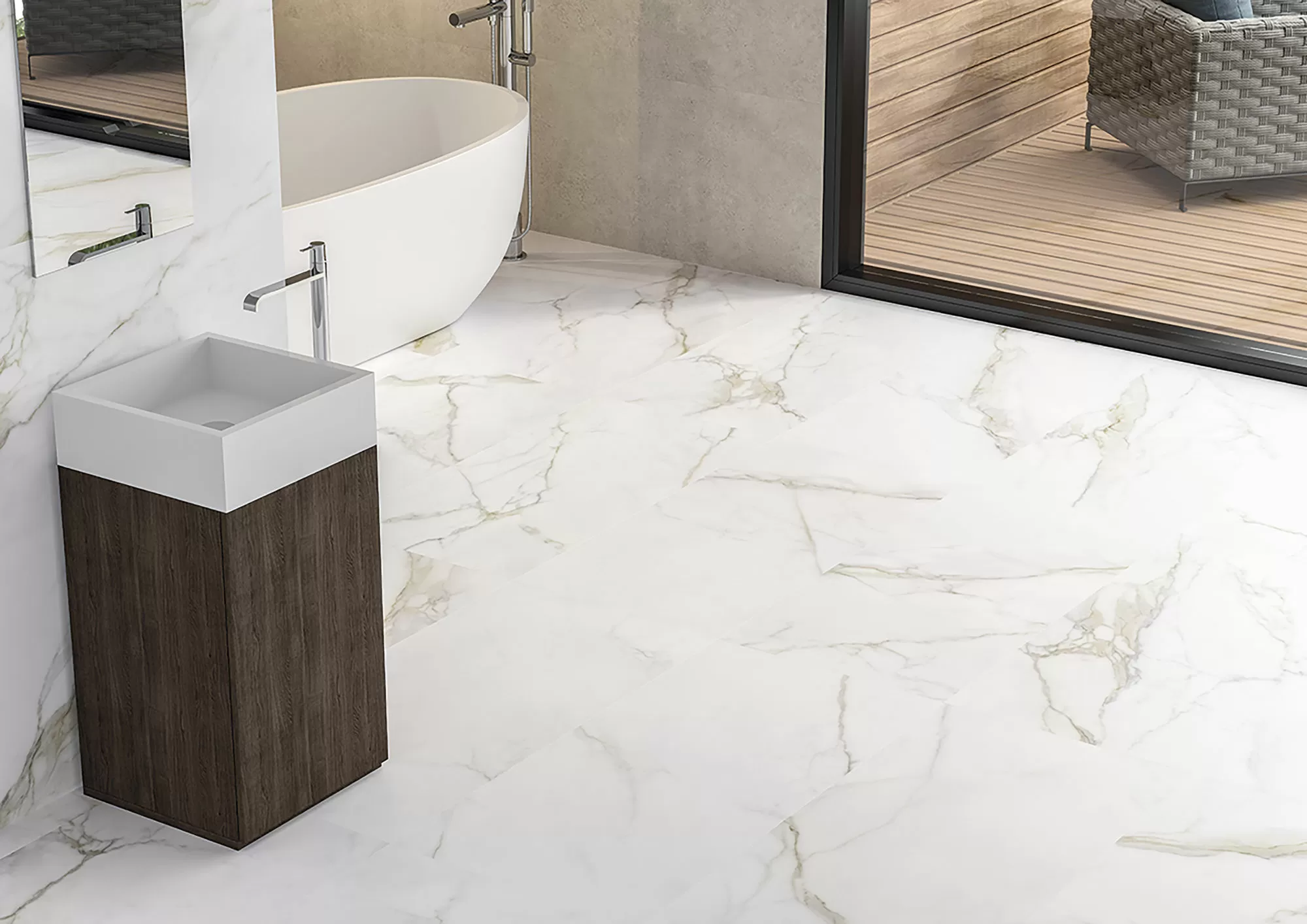 Плитка Diamond Gold Brillo rect. 30x90