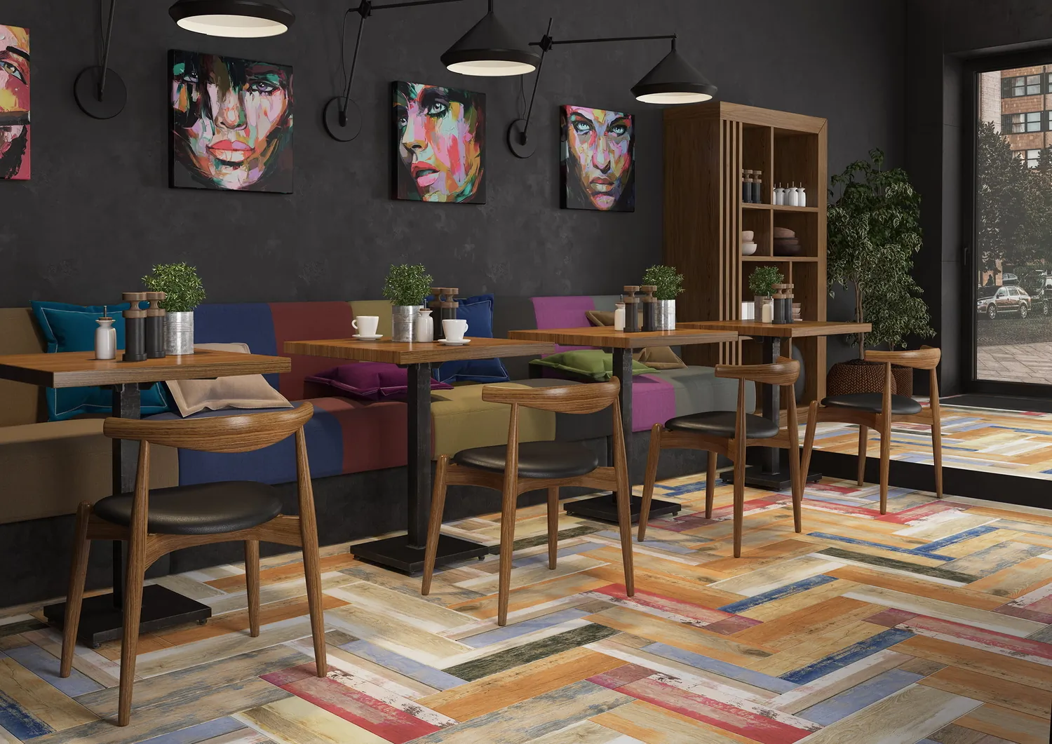 Керамогранит C-CL4M452D Colorwood многоцветный 18,5x59,8