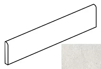 Керамогранит K-2080/MR/p01 Плинтус Gradient Белый 76x600x9