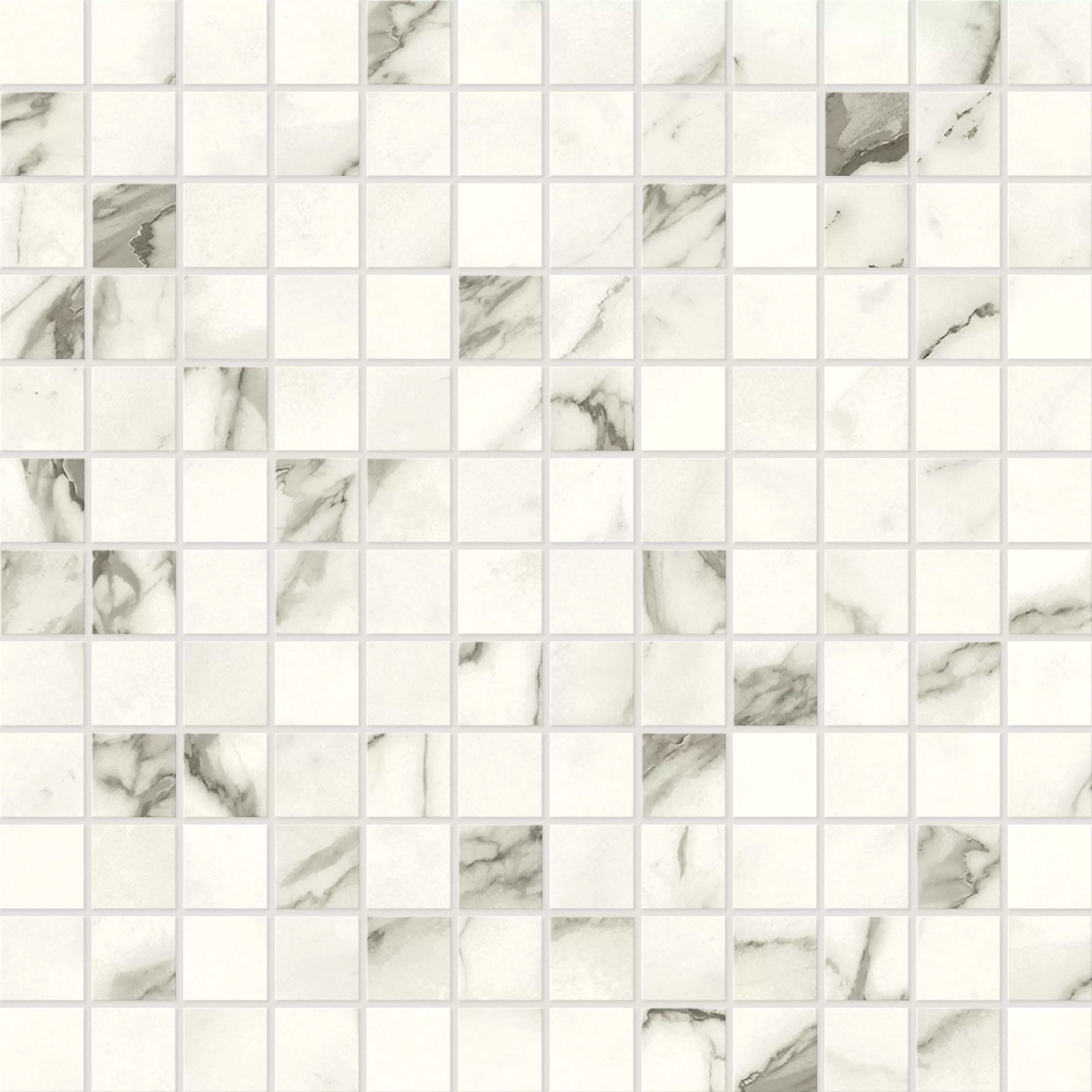 Мозаика A425 Marvel Statuario Supremo Mosaico Lapp 30x30