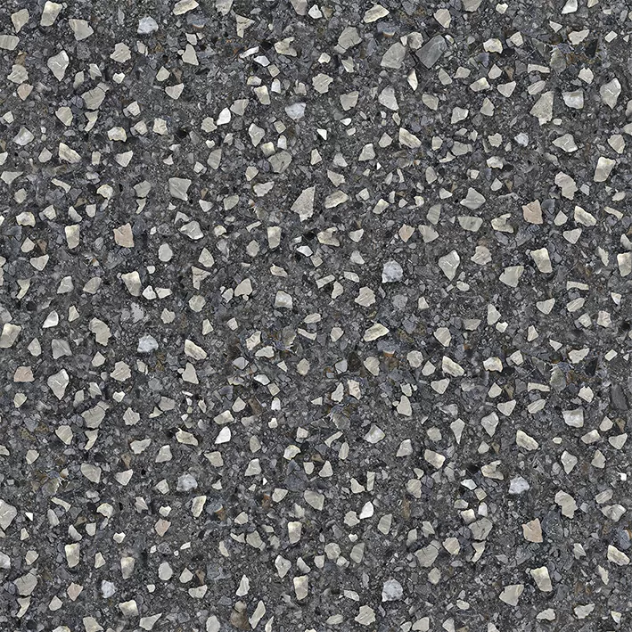 Керамогранит NR0379 Black Terrazzo черный матовый 600х600х10