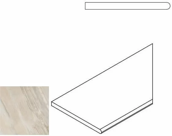 Керамогранит 620090000202 WHITE BORDO ROUND DX 30x60