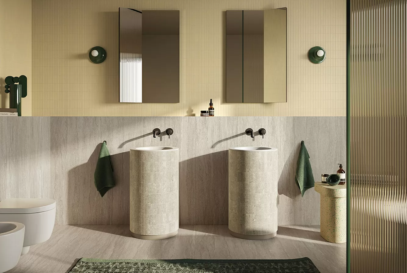 Керамогранит DR05BAR Dorset Tortora Cross Cut Ribbed SQ. 60x120