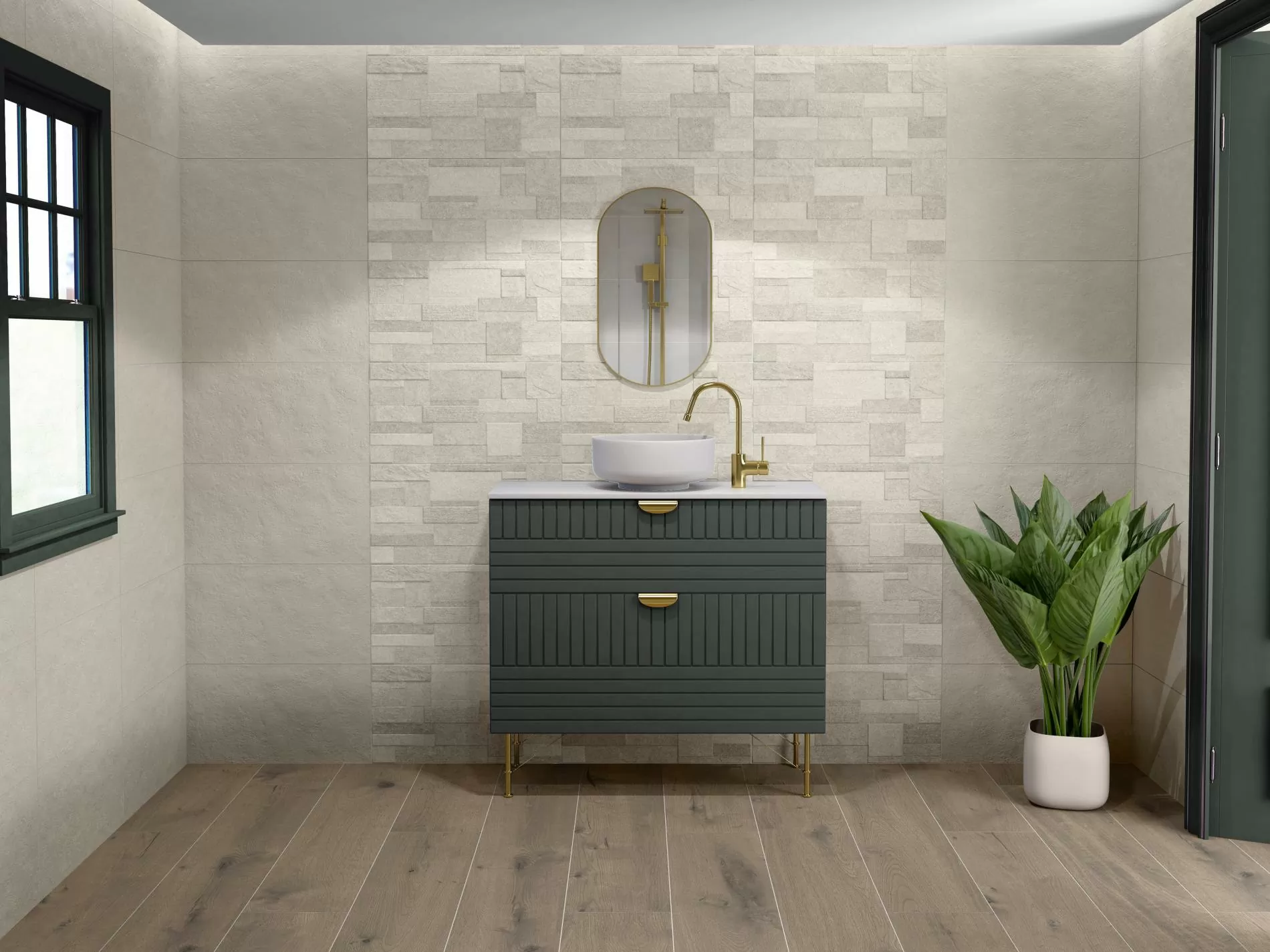 Керамогранит Es.Oldmanor Dark Matt Rect. 90x90