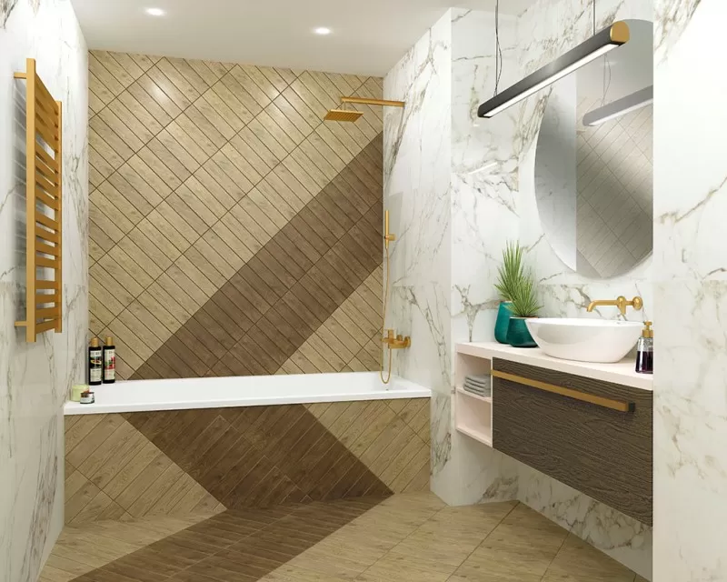 Керамогранит ELEGANCE WHITE 15x90