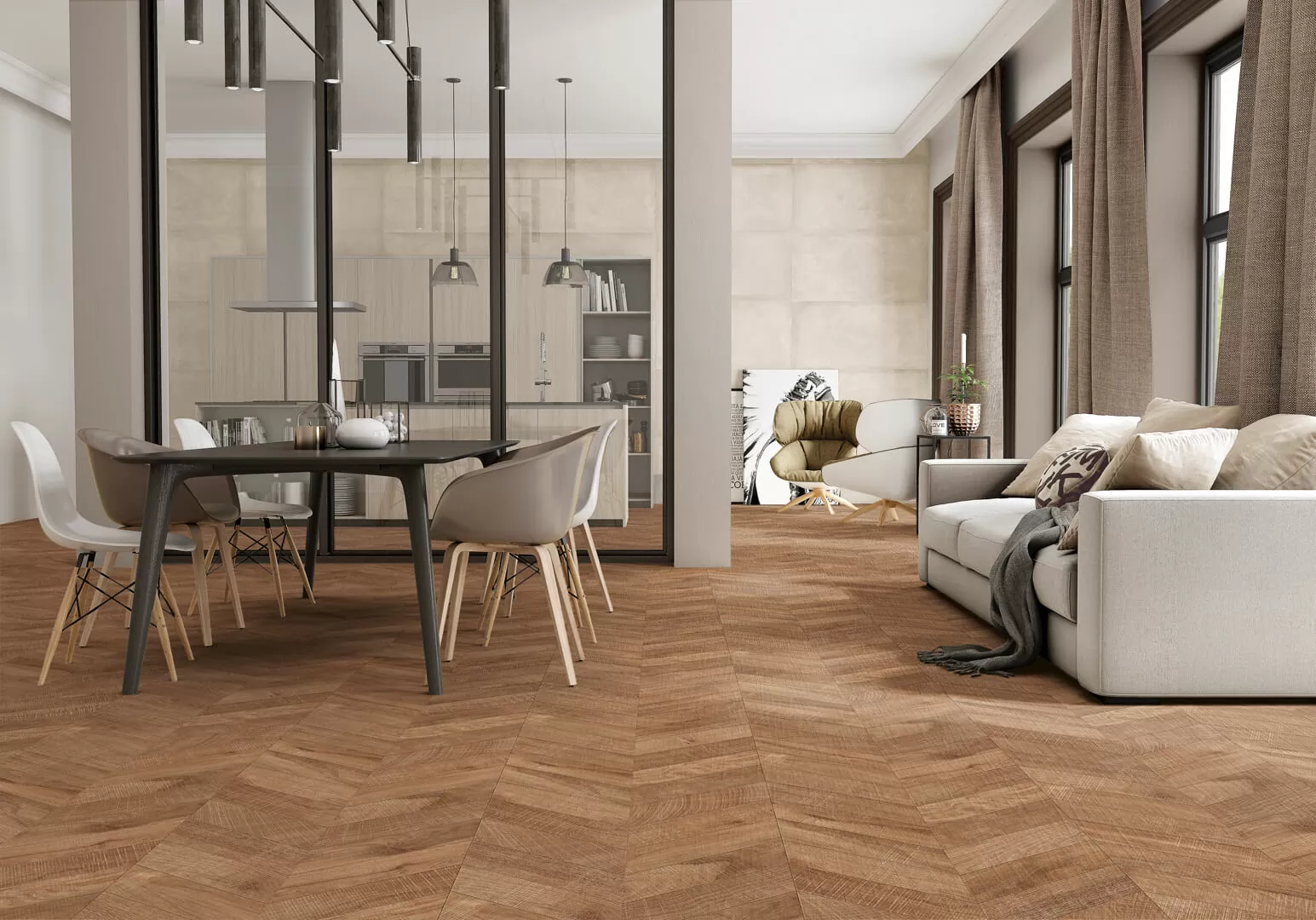 Керамогранит Artwood Chevron Maple R11 120x60