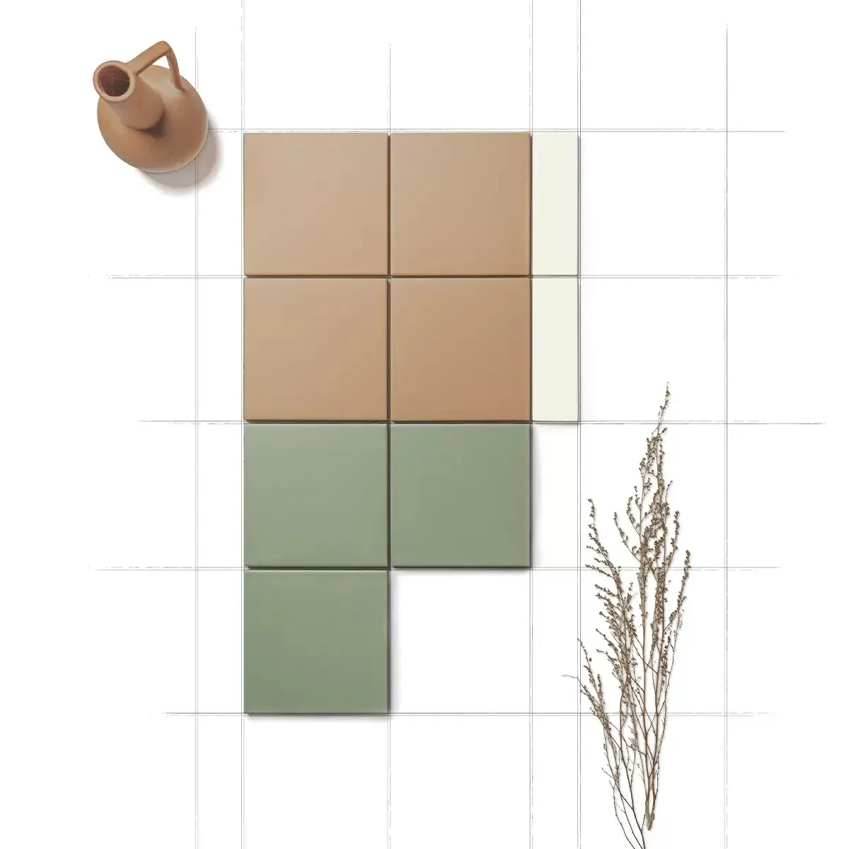 Керамогранит 133014 Bits Square Tundra Gloss 11,6x11,6