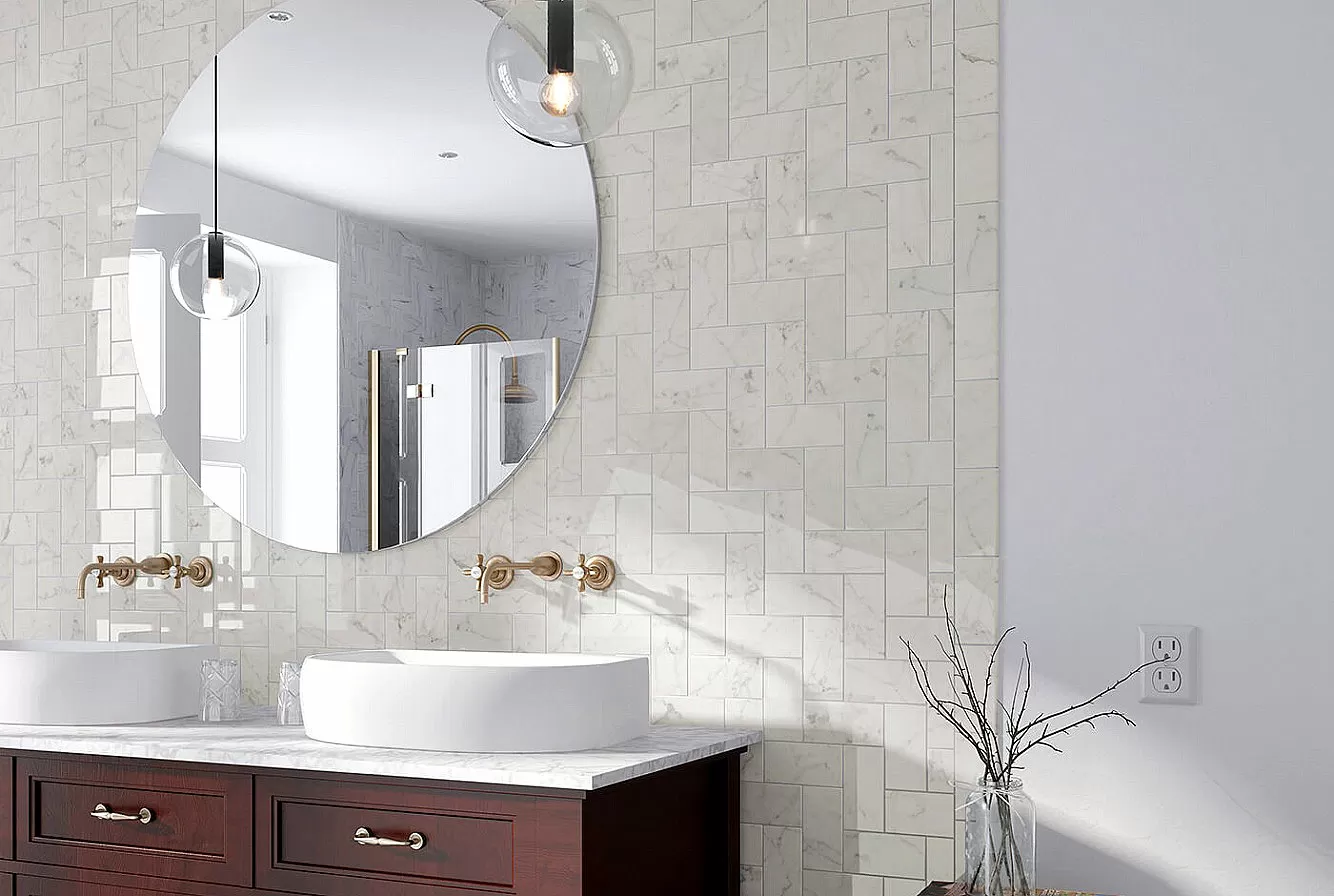 Плитка 23104 Carrara Pencil Bullnose 3x15