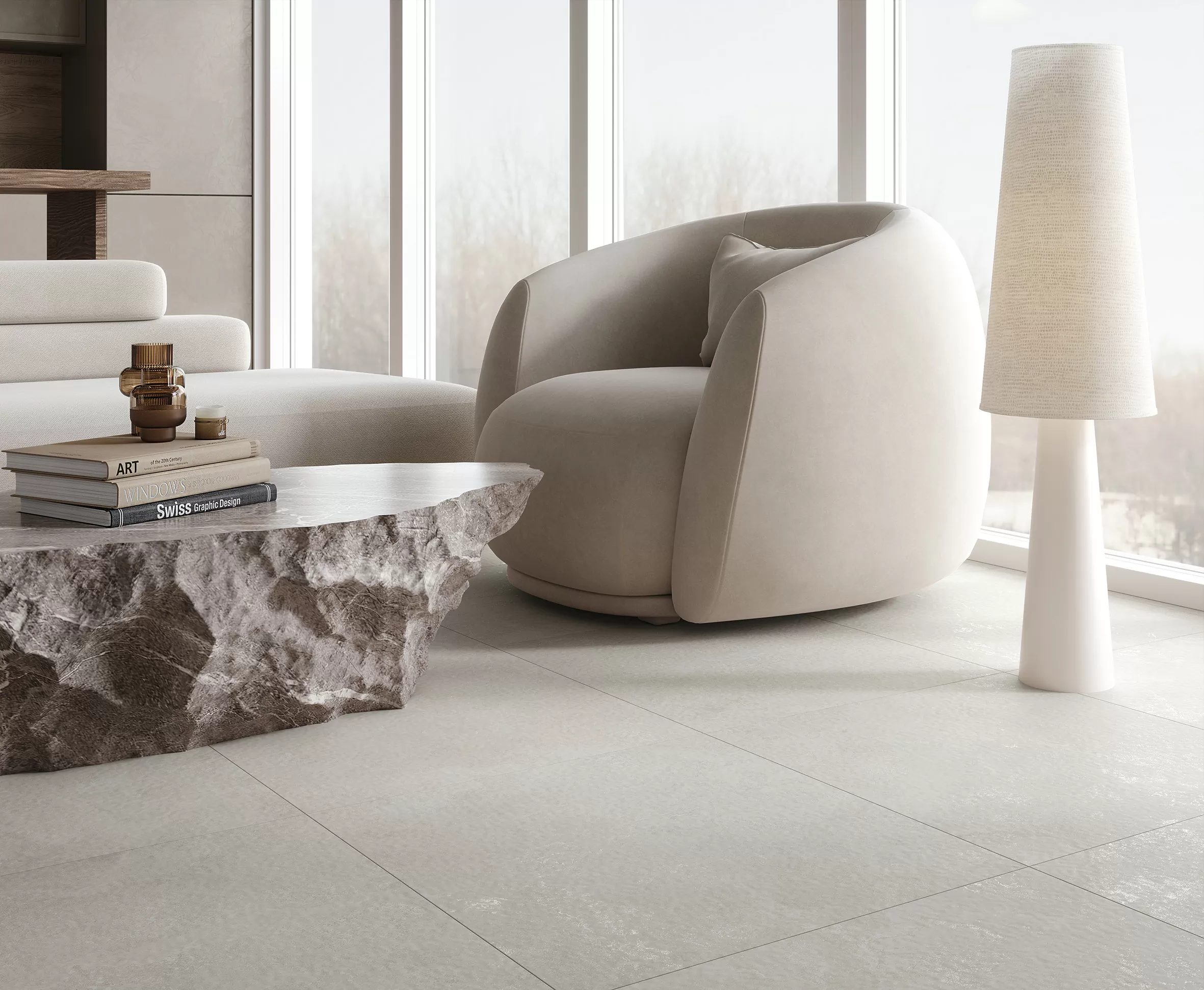 Керамогранит Charon Cream Cтруктурный Карвинг 60x120