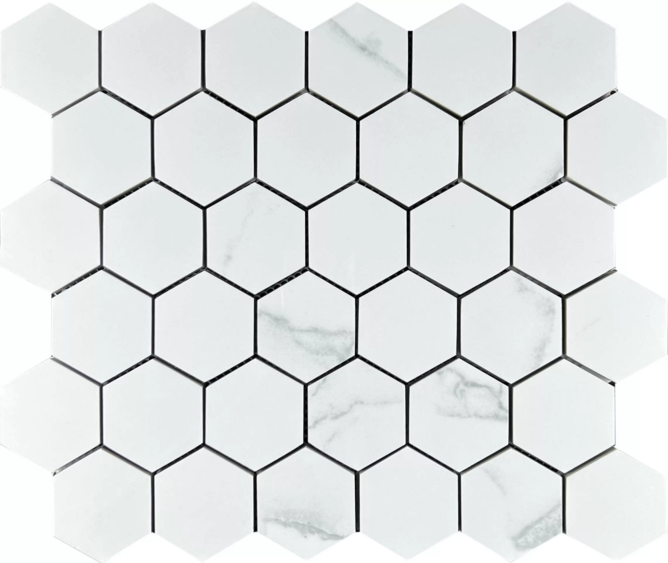 Мозаика Mosaic Calacata Lite 48 Hexagone 30.9x32.2