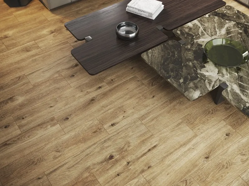 Керамогранит А15987 Natural светло-коричневый ректификат R12 21,8x89,8