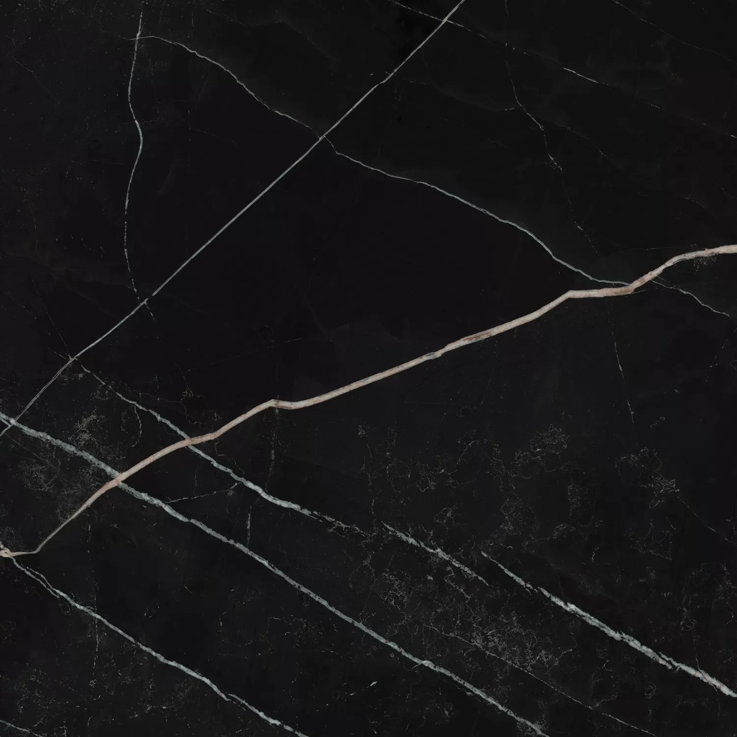 Керамогранит 610015000612 Empire Calacatta Black Lapp 80x80