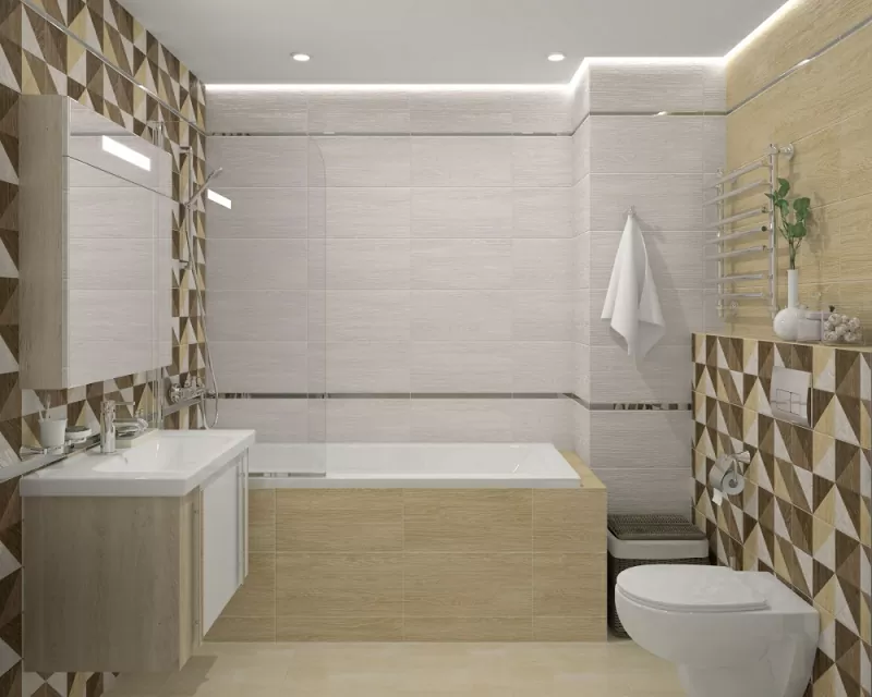 Плитка 34001 Village белый 25х50