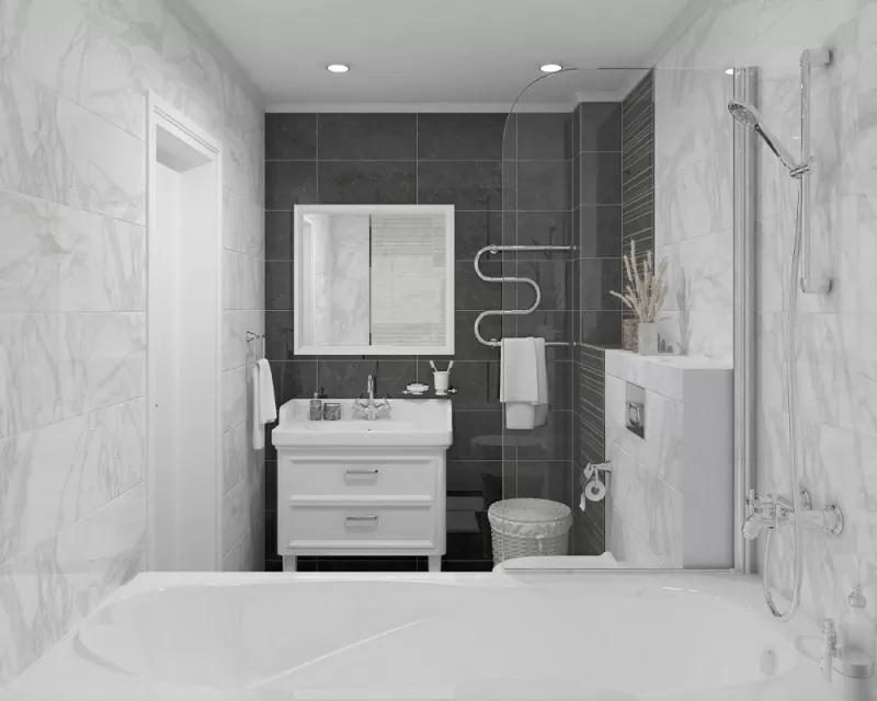 Плитка Декор Olimpus Grand чёрный 25х50
