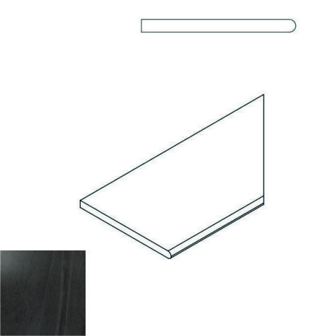 Керамогранит 620090000230 CARBON BORDO ROUND DX 30x60