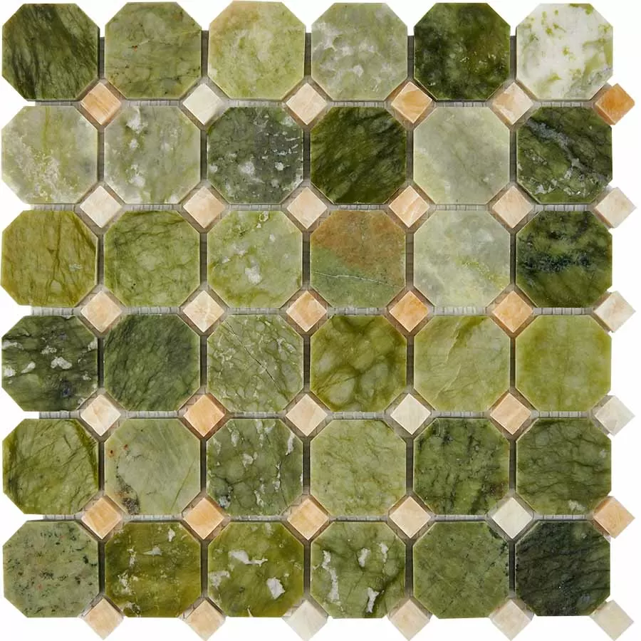 Мозаика PIX211 Dondong, Honey onyx из оникса и мрамора полированная 48x48 305х305x8