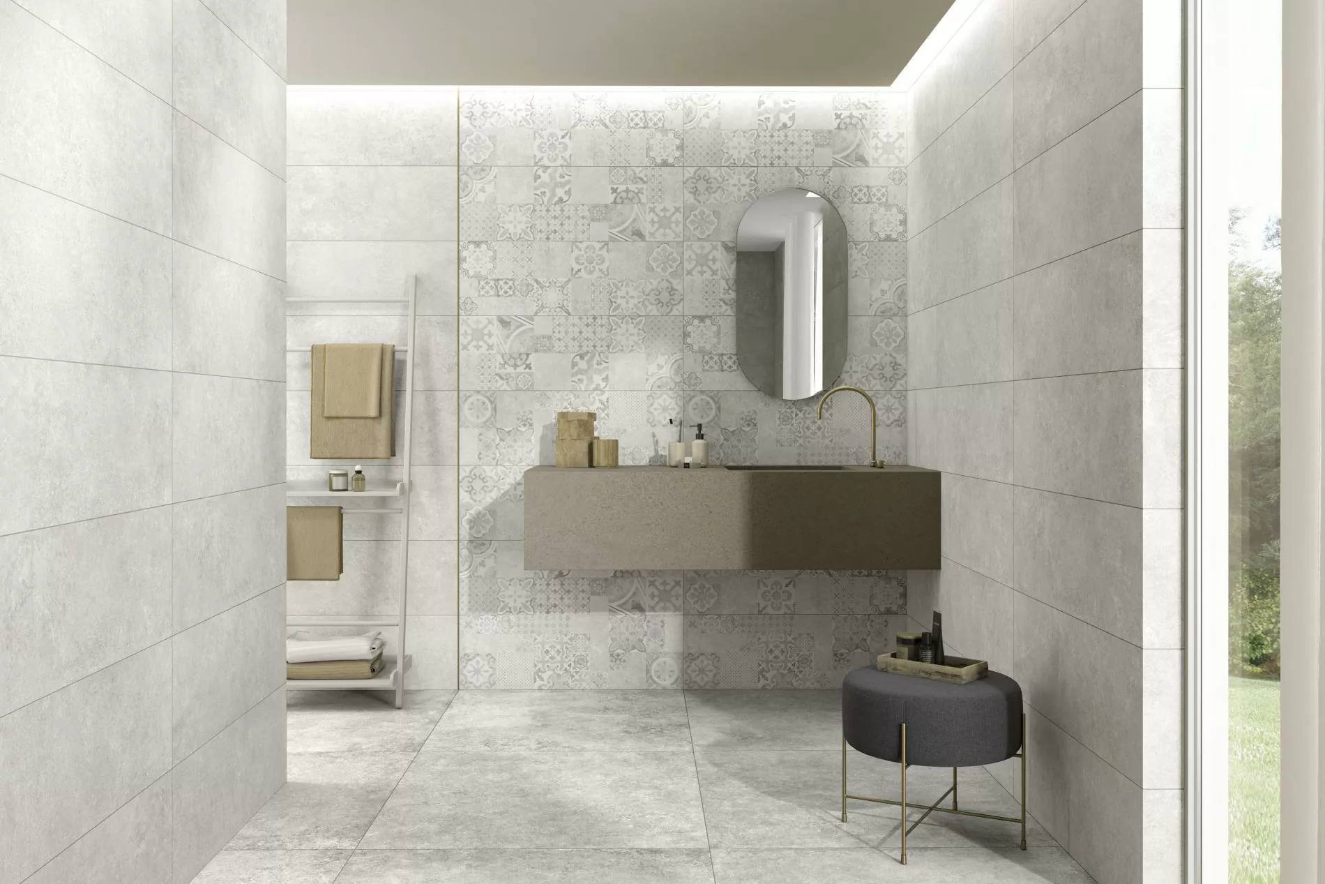 Плитка Odeon Blanco Relief Rec 30x90
