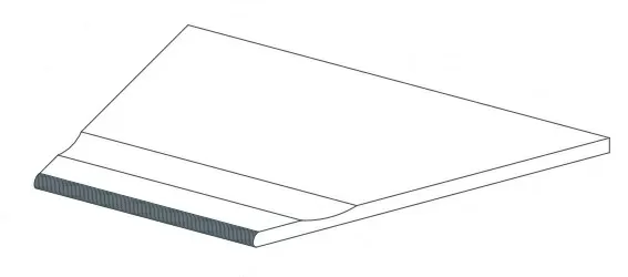 Керамогранит 620090000817 Force Fancy Bordo Piscina Angolo Dx 30x60