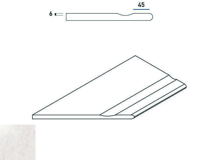 Керамогранит 620090000276 PURE BORDO SVASATO ROUND SX 30x60