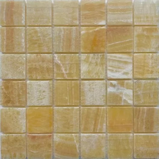 Мозаика PIX307 Honey onyx из оникса полированная 48x48 305х305x8