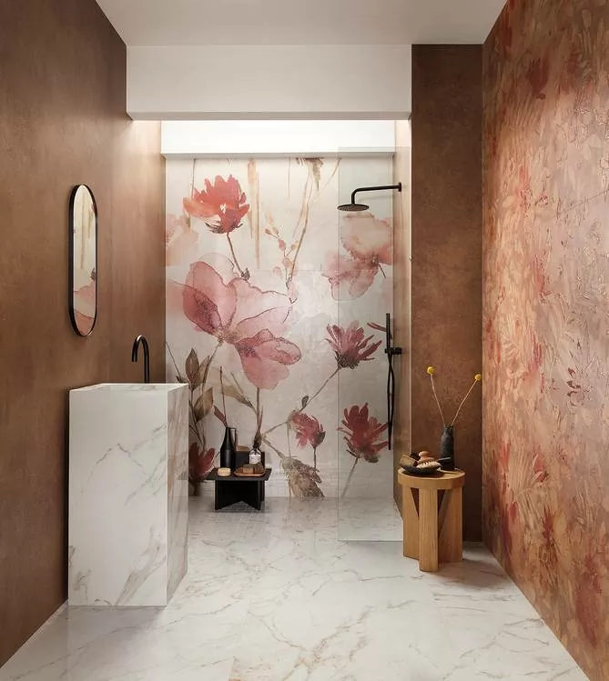 Плитка fRF0 Murals Flower Corten (2 pz) 80x160