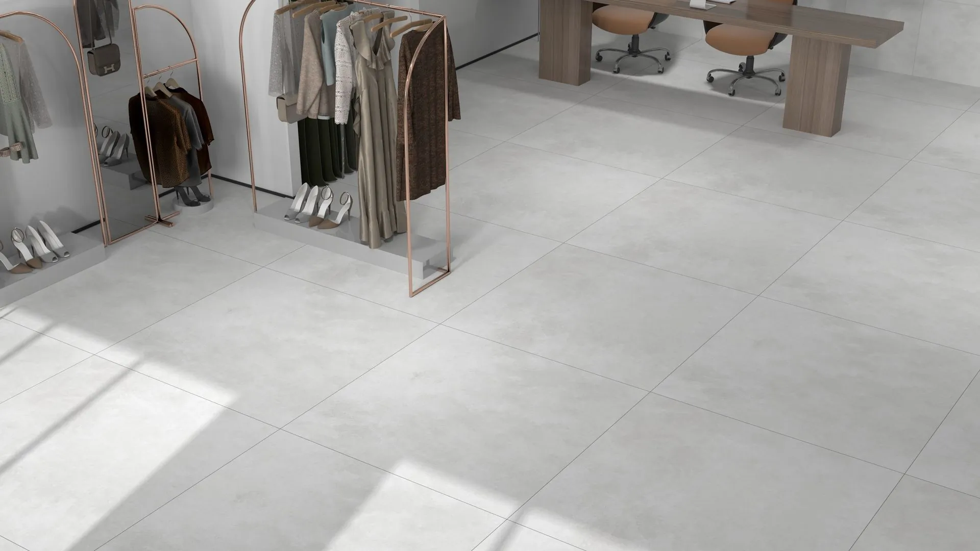 Керамогранит N12043 Concrete White Matt 120x120