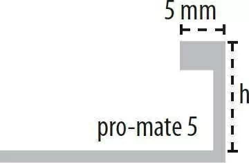 Профили и пороги B71342572 Pro-mate 5 24K Gold 5x11x2500