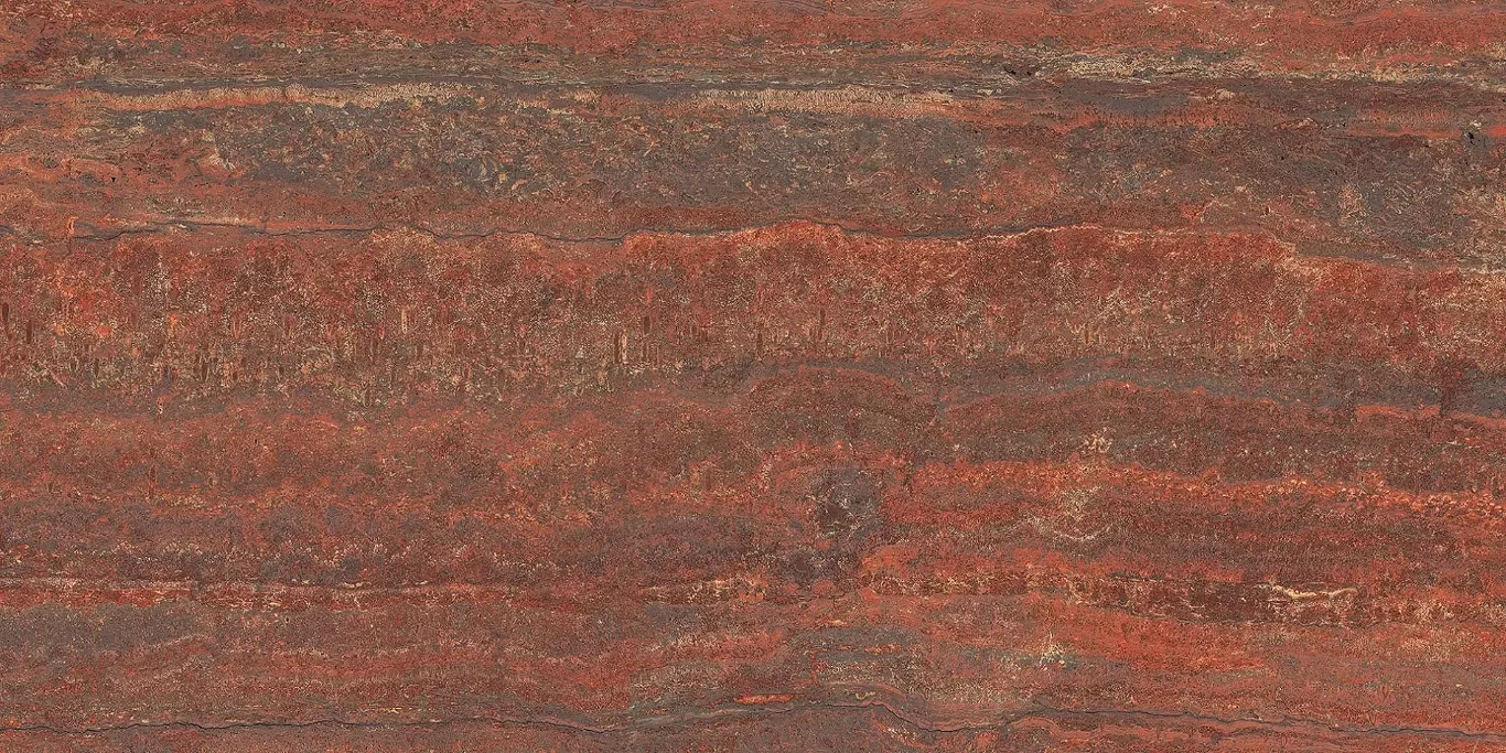 Керамогранит TR07BA I Travertini Rosso Vein Cut SQ. 60x120
