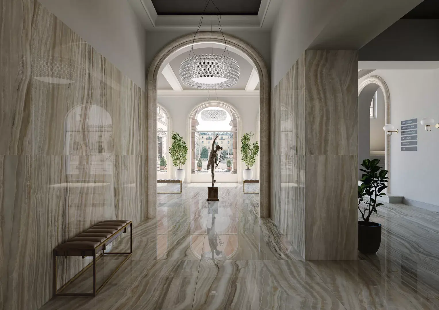 Керамогранит SG595222R Ониче зелёный светлый лаппатированный обрезной 119,5x238,5x0,9