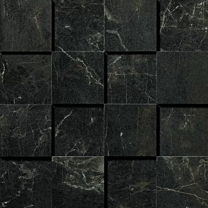 Керамогранит ADQB Marvel Noir St.Laurent Mosaico 3D 30x30