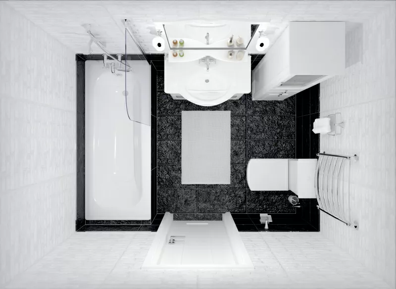 Керамогранит Loft чёрный 30х60