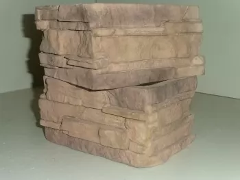 Искусственный камень Виченца 02 угол 180x130 (160x110) x 9.5 x 10 (15)
